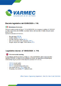 VARMEC Environmental Labeling